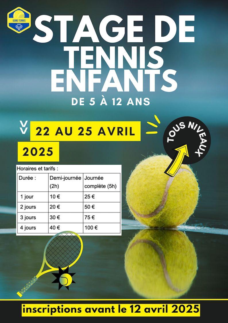 Affiche stage enfants
